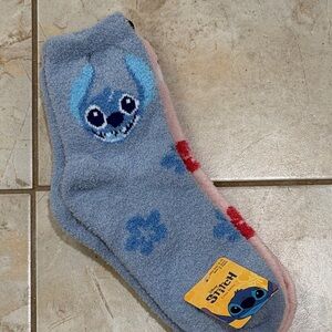 Disney Stitch Blue Crew Socks